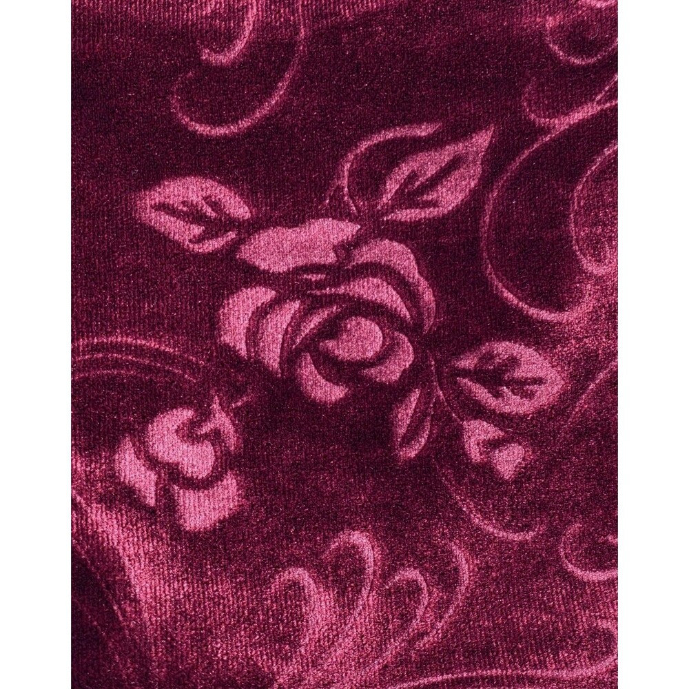 Body Wrappers VTG Embossed Rose Velvet Keyhole High Neck Biketard Preteen AXS AS - Picture 9 of 16